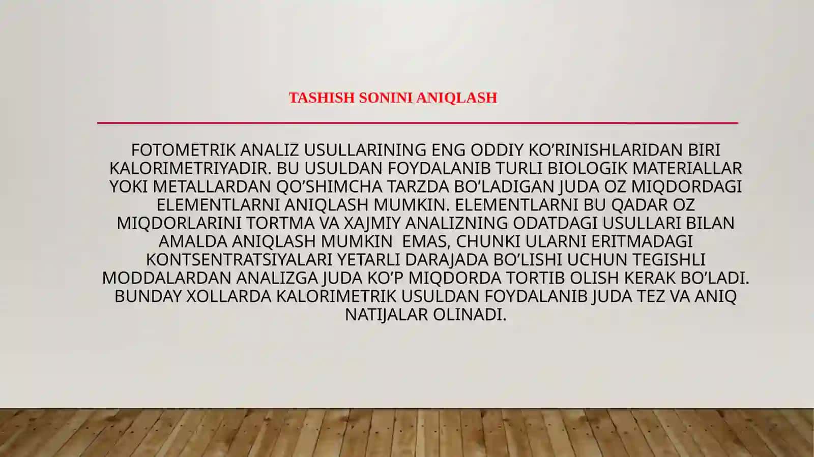 Fotometrik analiz usullari 2