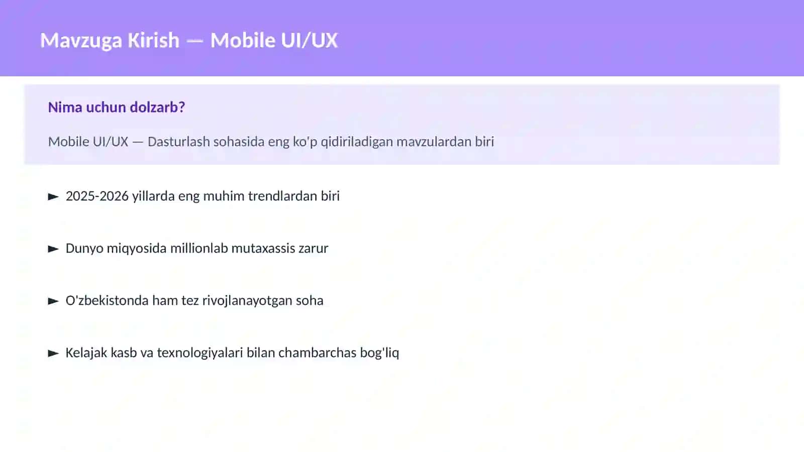 Mobile UI/UX 2