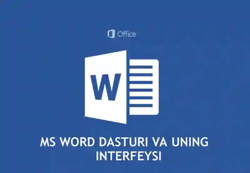 MS Word dasturi va uning interfeysi 2