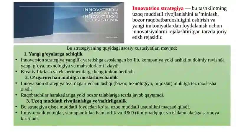 Innovatsion strategiya 2