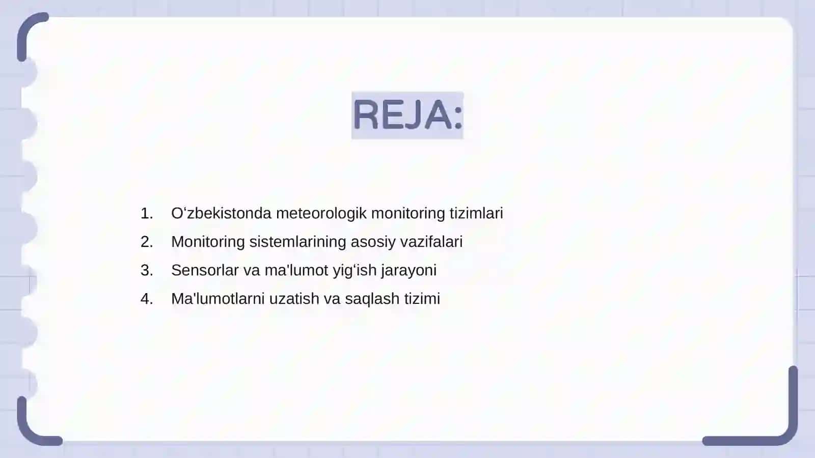 Oʻzbekistonda meteorologik monitoring sistemalari va ularning ishlash prinsipi 2