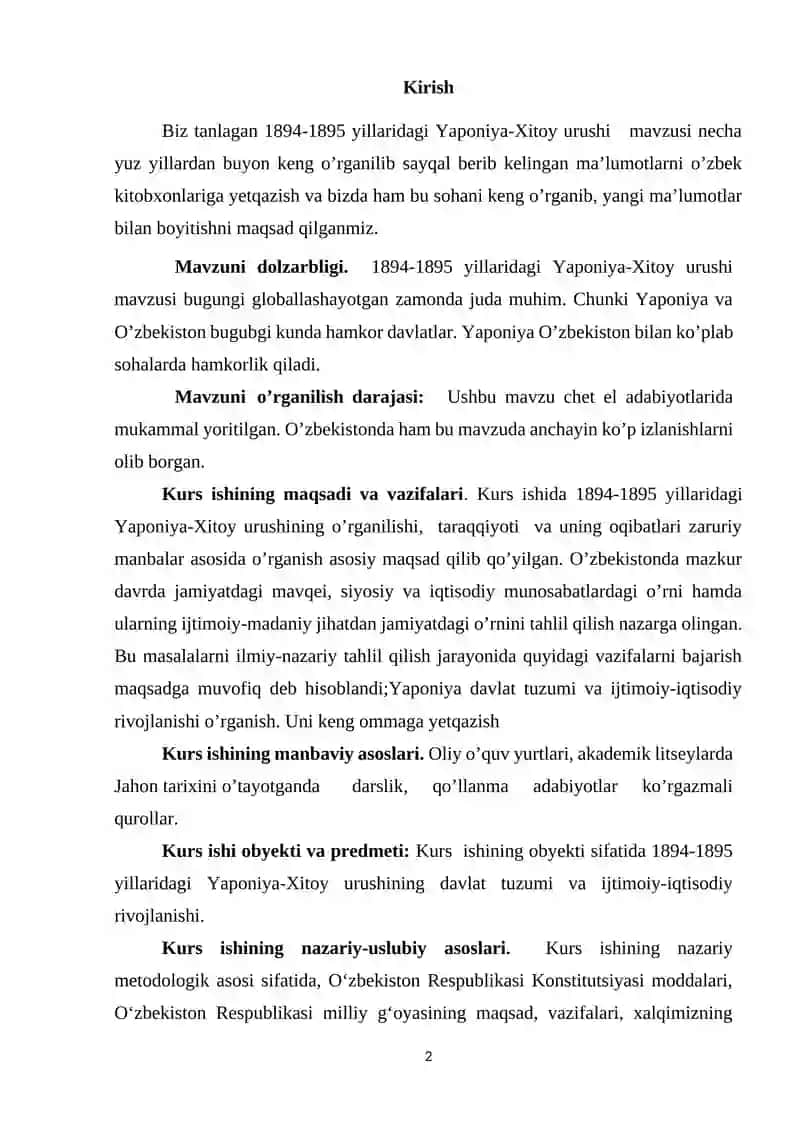 O‘LKA TARIXINI O‘RGANISH BORASIDA AMALGA OSHIRILGAN ARXEOLOGIK TADQIQOTLAR. 2