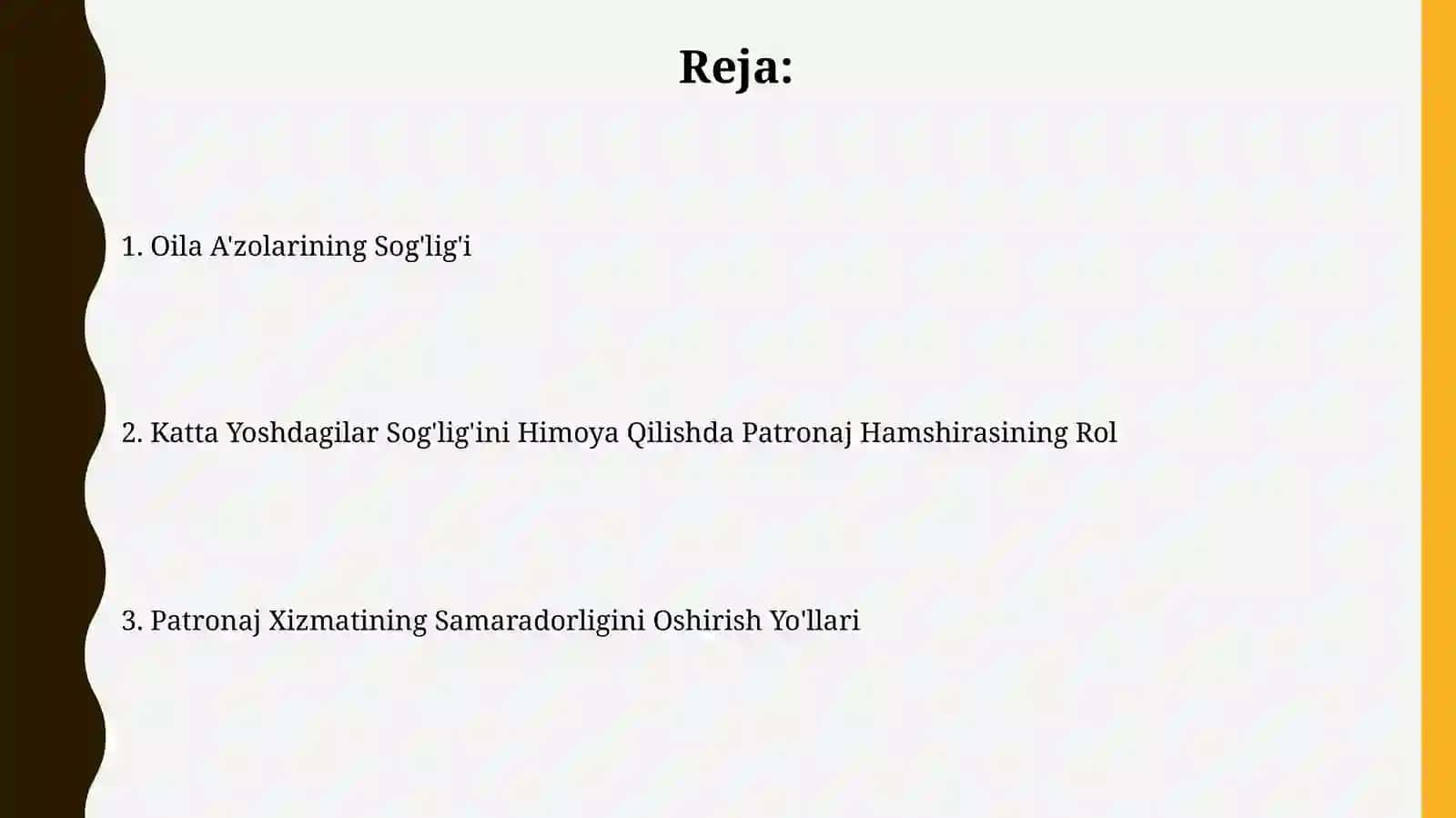Oila A'zolarining Sog'lig'i 2