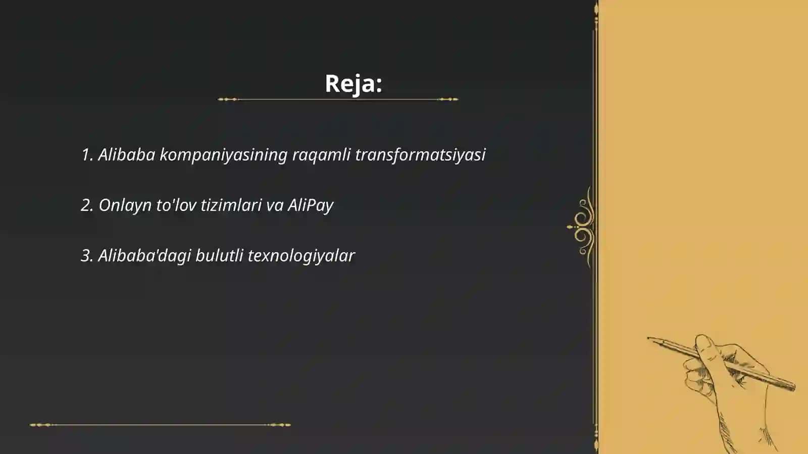 Alibaba kompaniyasining raqamlashtirish amaliyoti 2