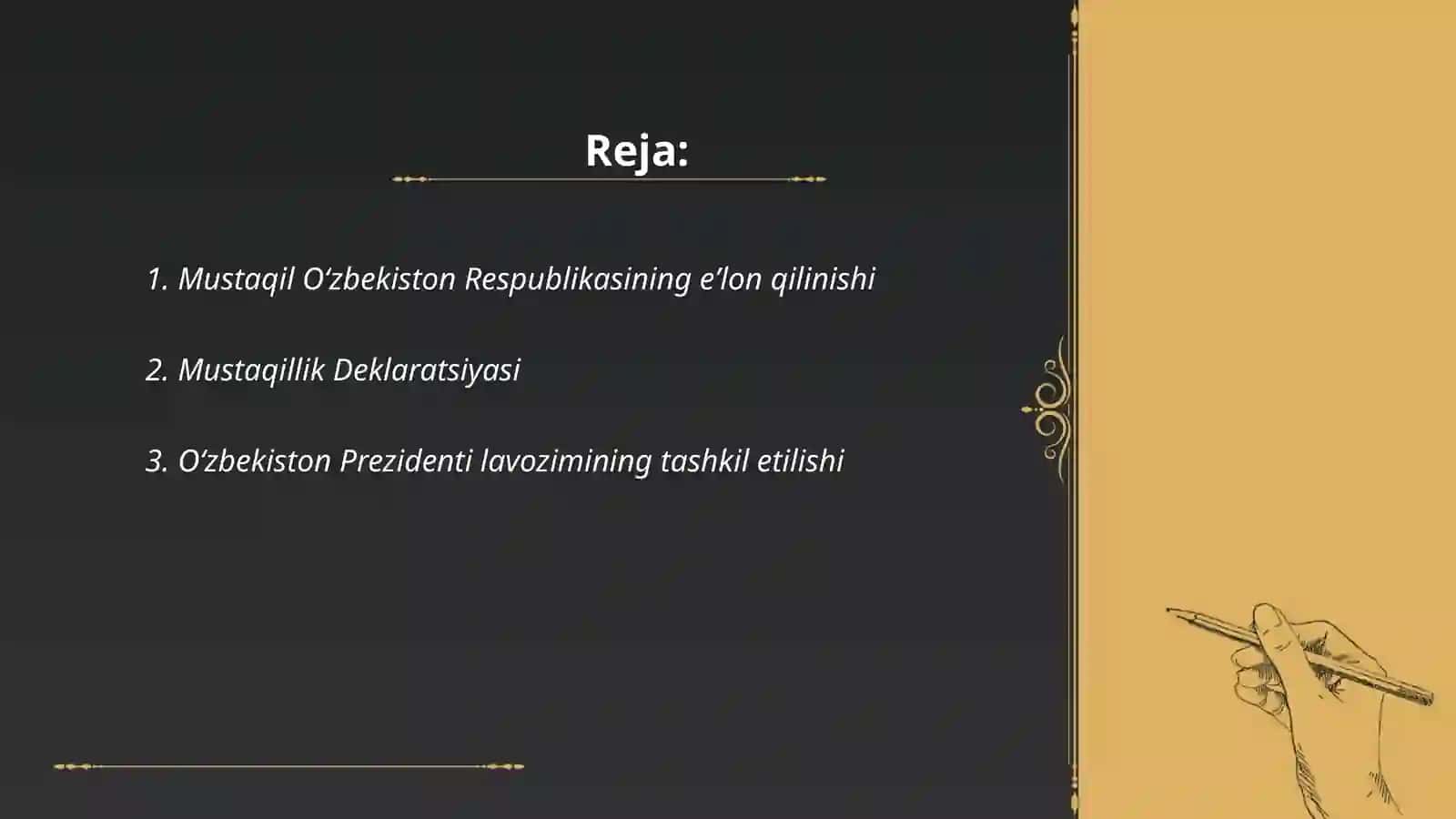 Mustaqil Oʻzbekiston Respublikasining Tashkil Topishi va Uning Tarixiy Ahamiyati 2