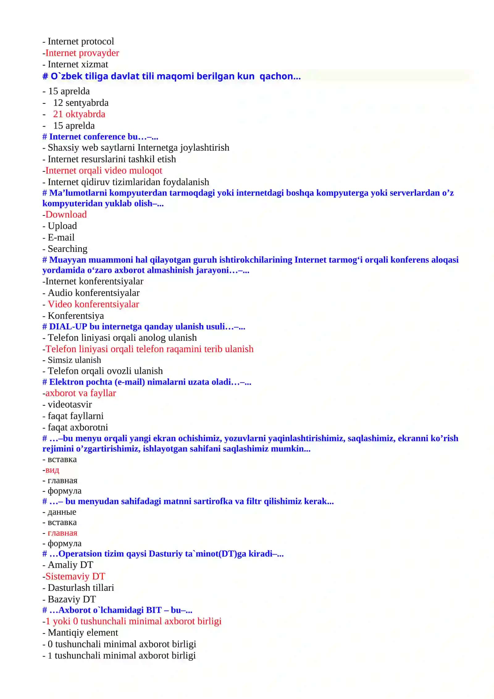 Informatika va AT_test_yakuniy_hemis 2