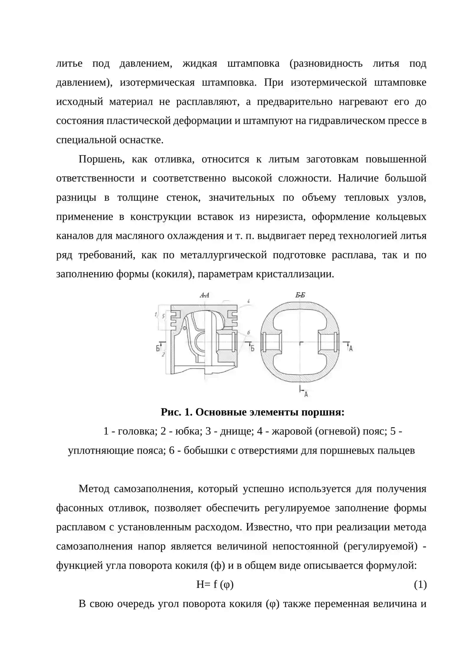 Технологические особенности изготовления поршней 2