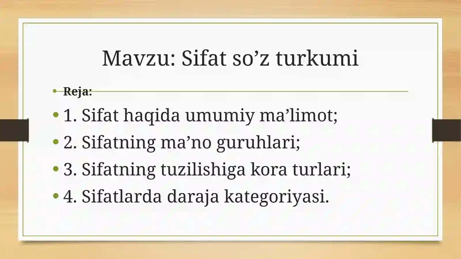 Sifatso’zturkumi 2