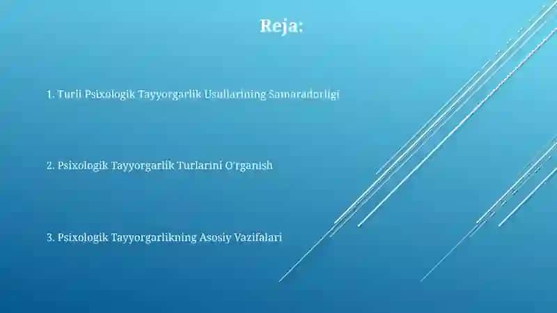 Psixologik tayyorgarlik turlarining vazifalari 2