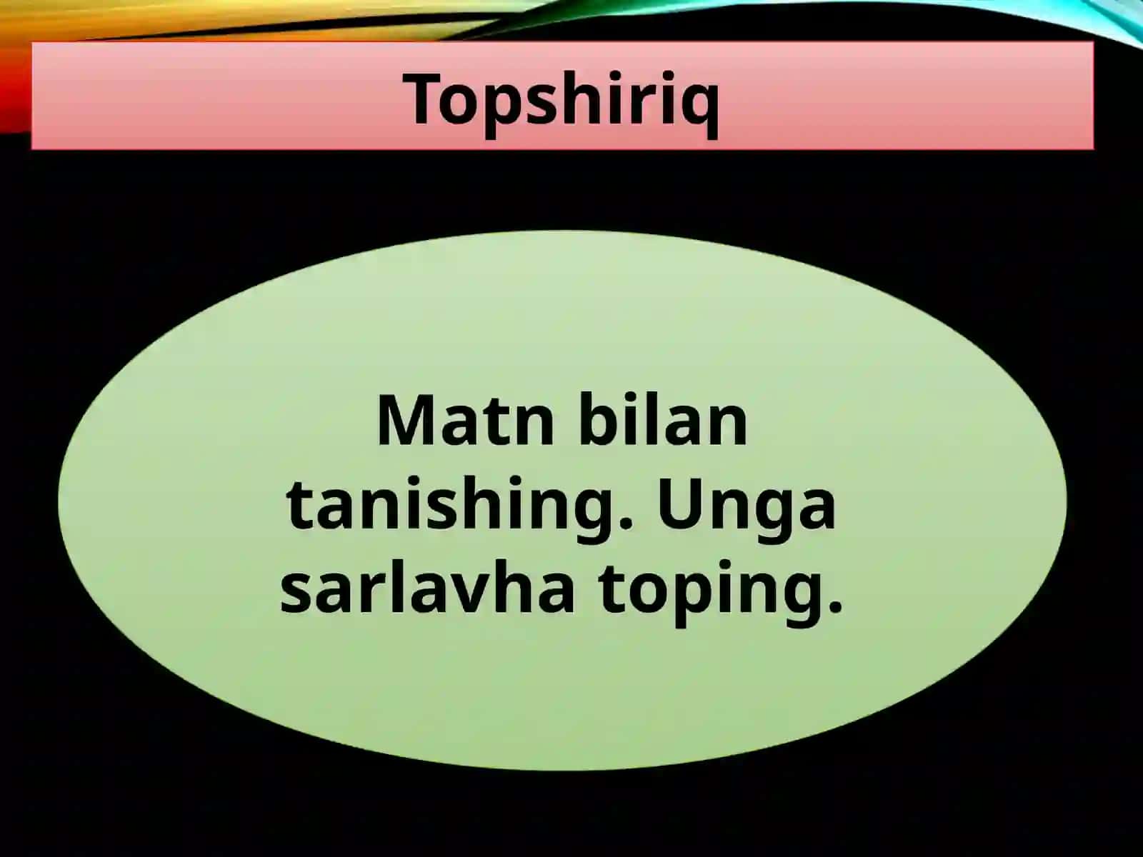 Matn valug‘at ustida ishlash 2