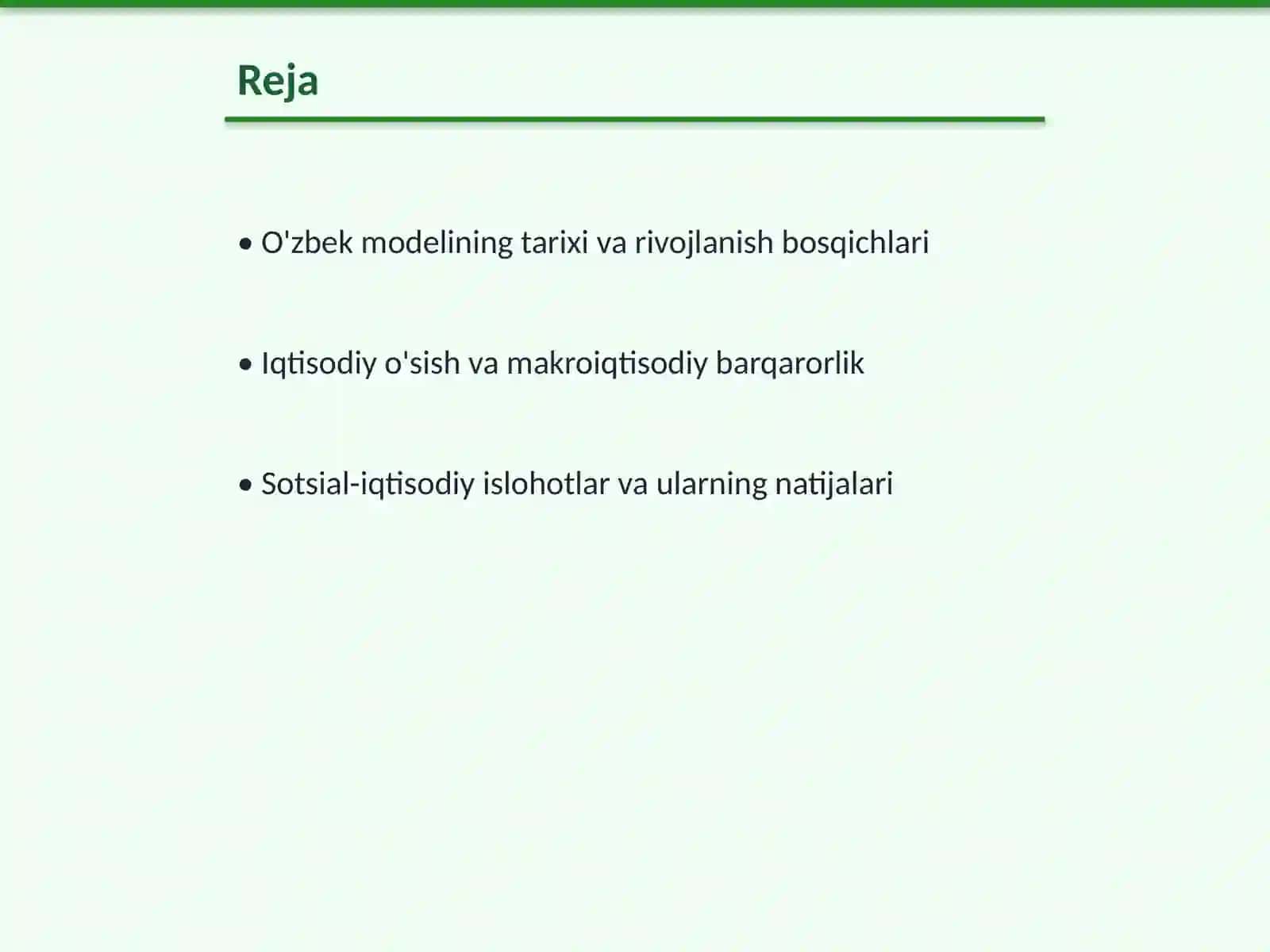 O'zbek modelining tarixi va rivojlanish bosqichlari 2
