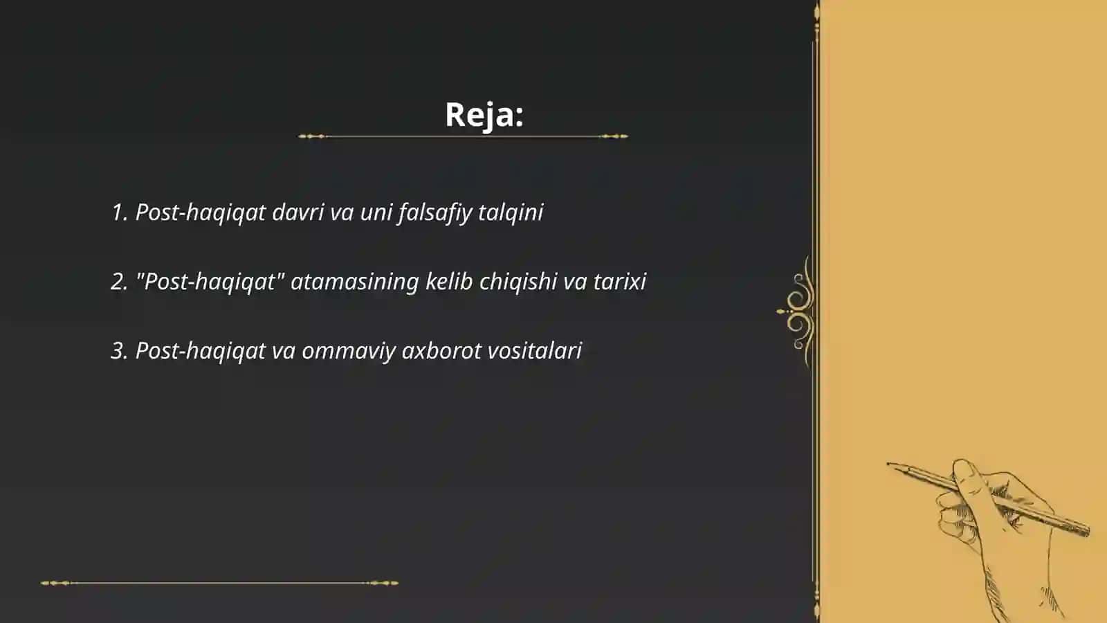 Post-haqiqat nima 2