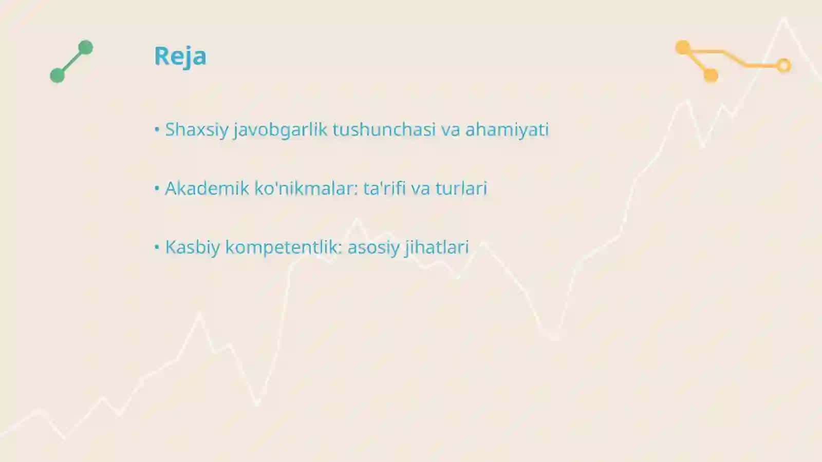 Muvaffaqiyat uchun shaxsiy javobgarlikni shakllantirish Akademik konikmalar va kasbiy kompetentlik fani 2