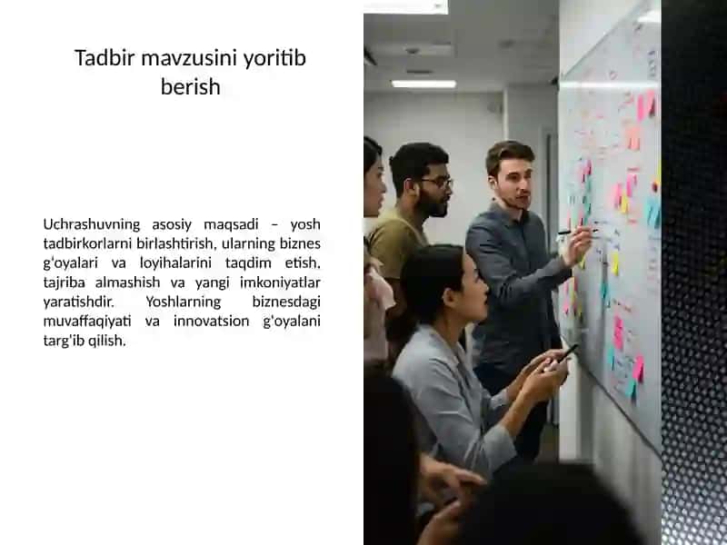 Yoshtadbirkorlar uchrashuvi 2