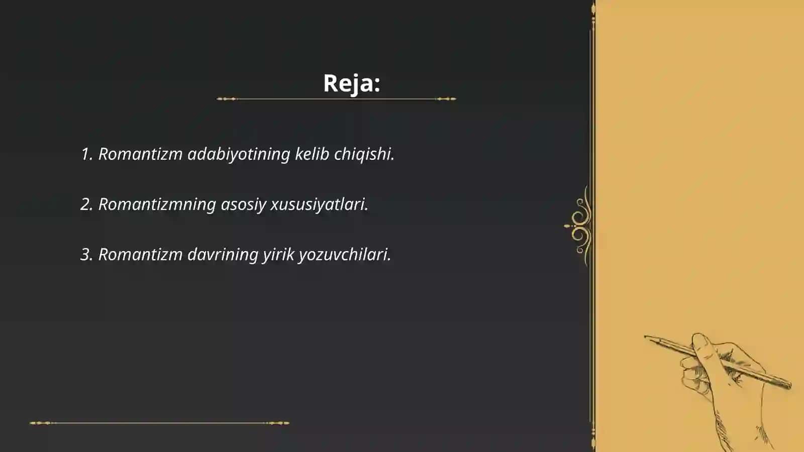 Romantizim adabiyoti 2