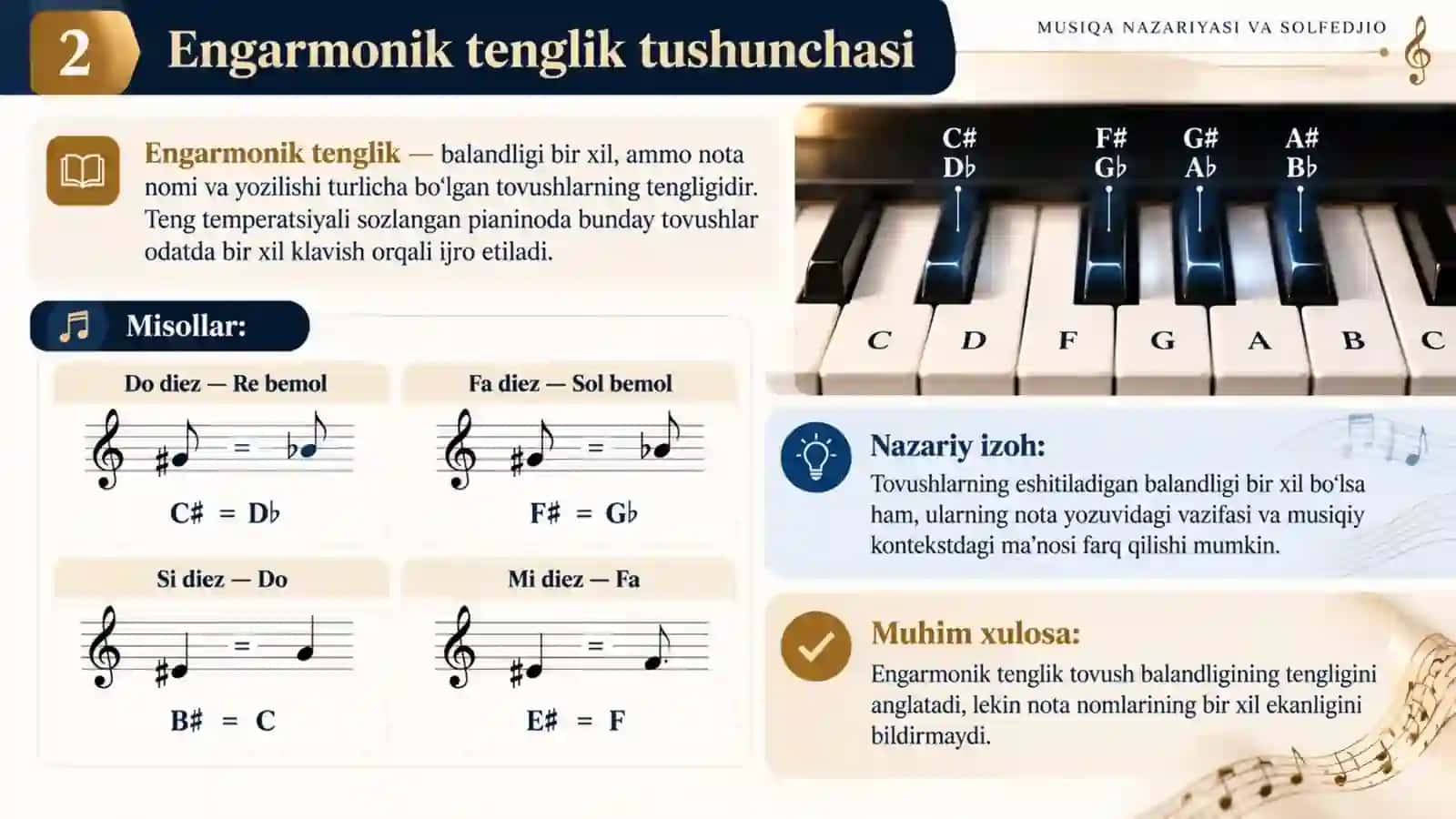 Intervallarning engarmonik tengligi — 15 slaydlik taqdimot 2