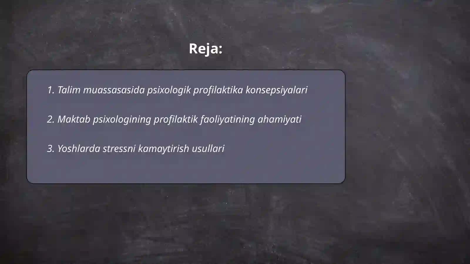 Talim muassasasi psixologning profilaktik faoliyati 2