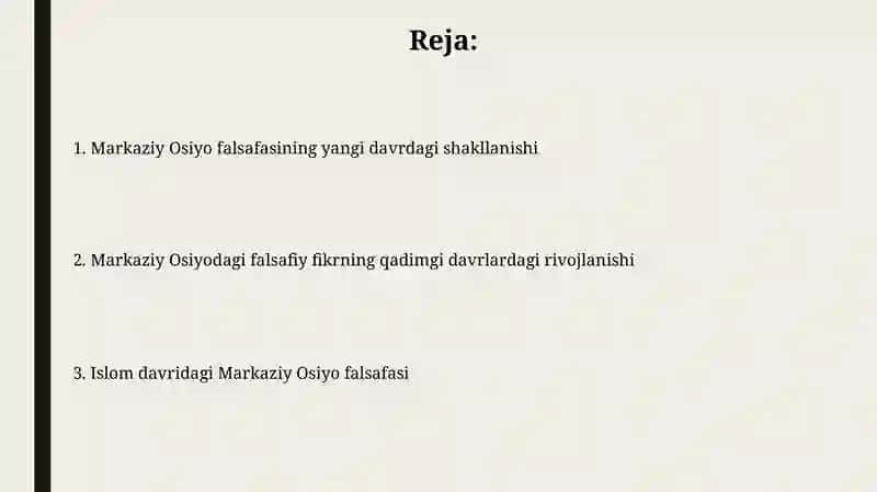Markaziy Osiyoda falsafiy qarashlararning rivojlanishi 2