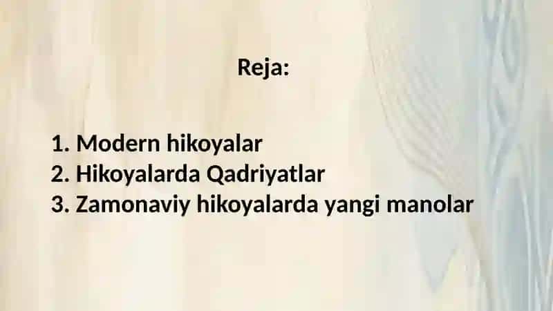 Modern hikoyalar 2