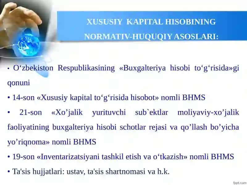 Xususiy Kapital Hisobi 2