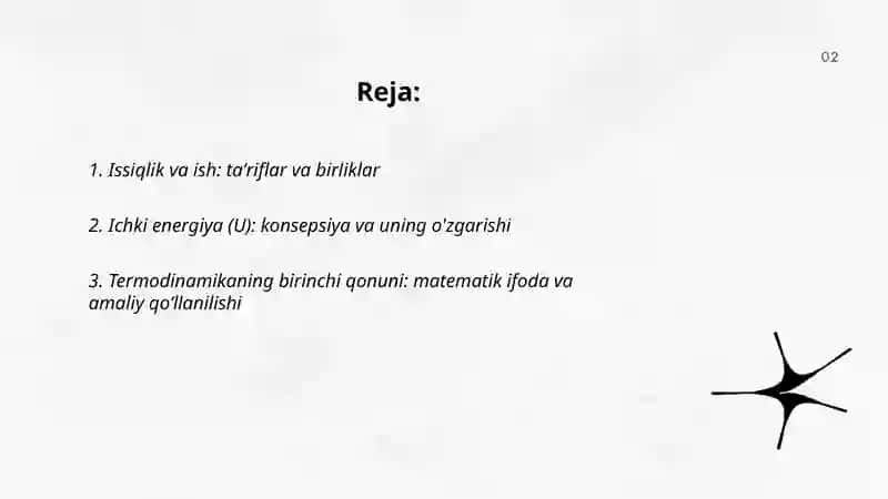 Issiqlik va ish 2