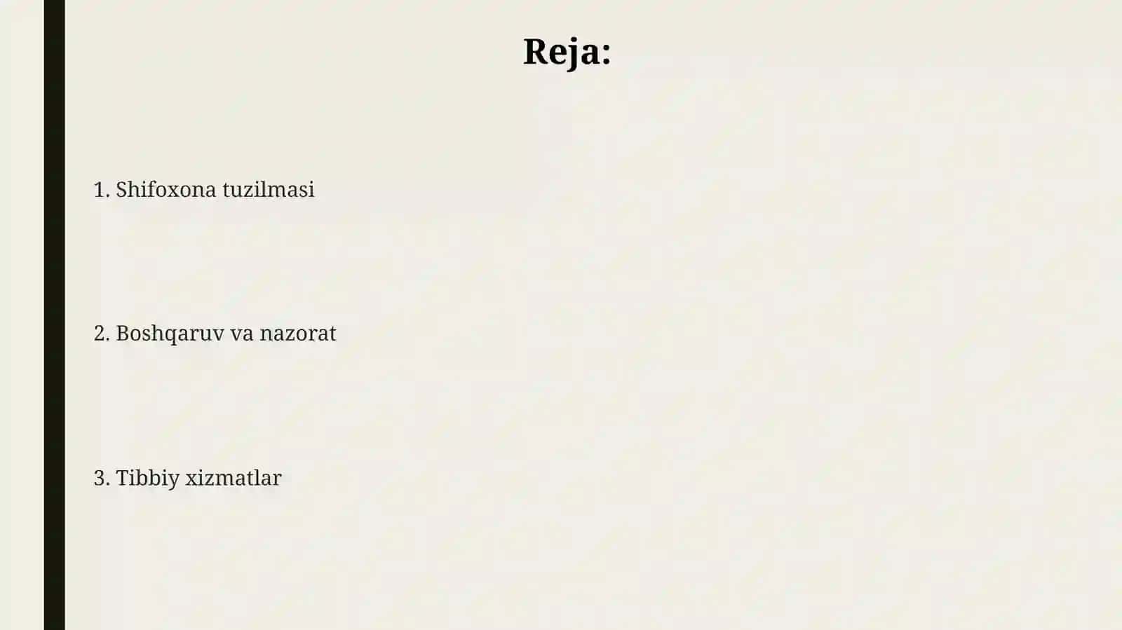 Shahar shifoxonasi ishini tashkil qilish 2