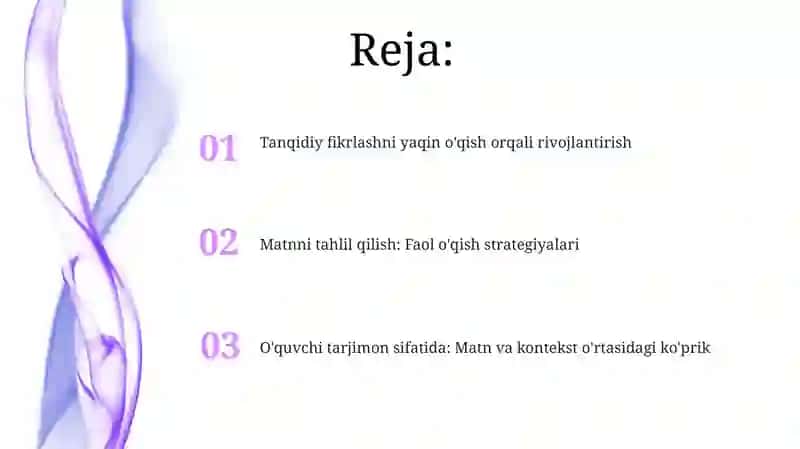 Yaqin O'qish San'ati 2