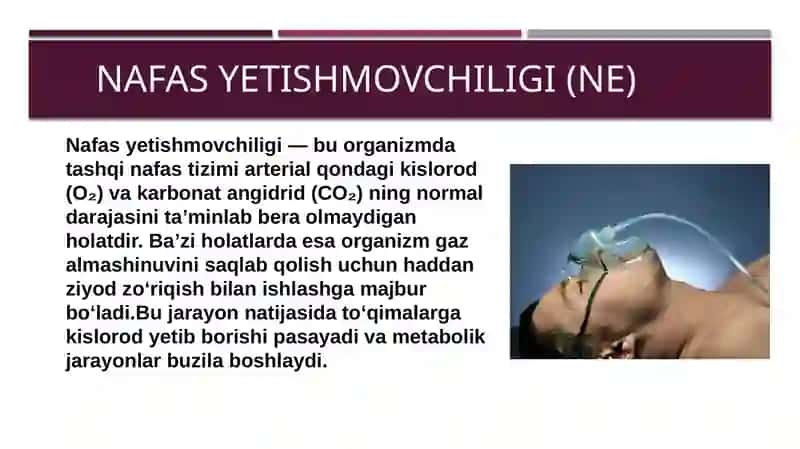 Nafas yetishmovchiligi 2