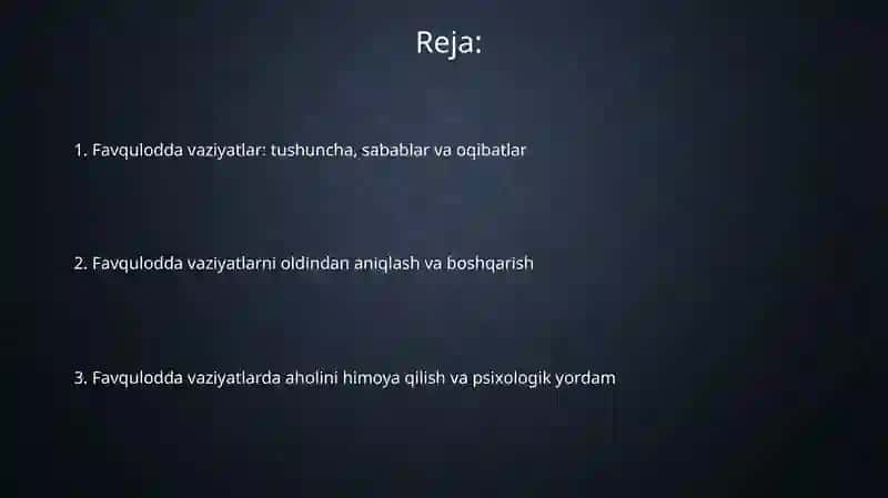 Favqulodda vaziyat (Fv) tushunchasi 2
