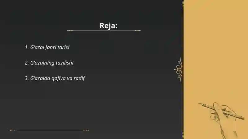 G'azal tahlili mezonlari 2