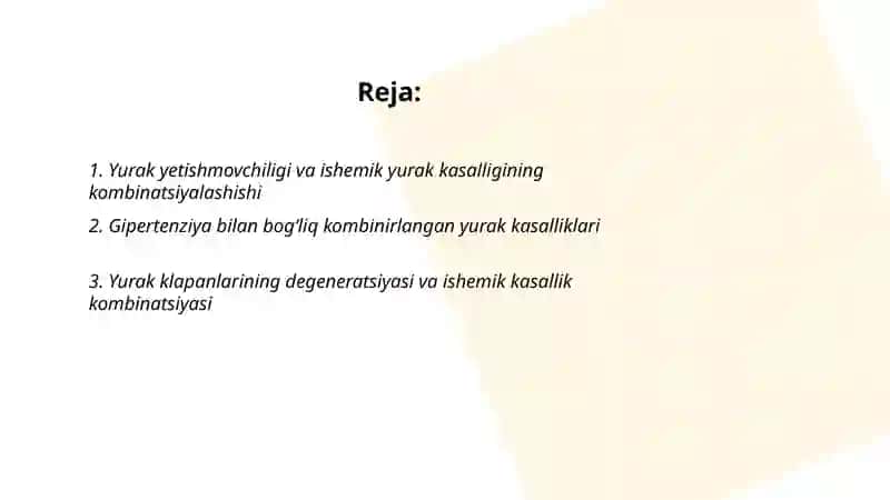 Yurakning kombinirlangan illatlari 2