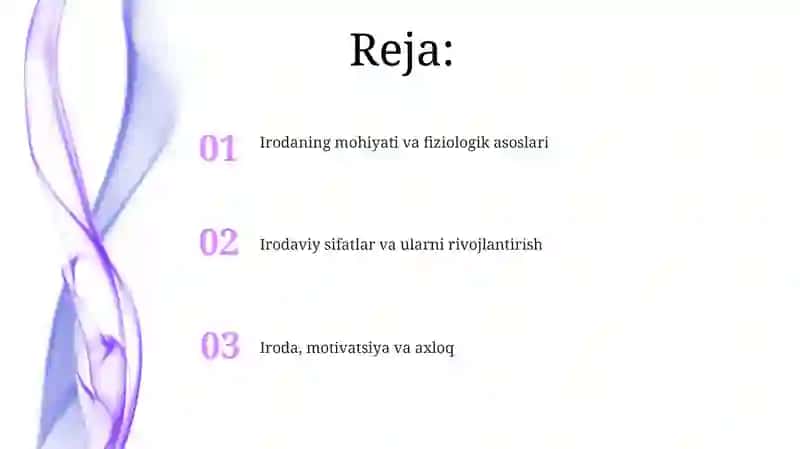 Shaxs va uning irodaviy sohasi 2