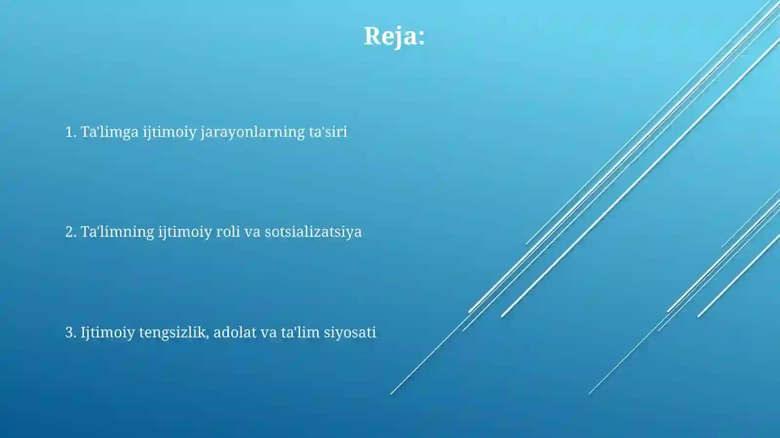 Ijtimoiy jarayonlar va talim 2