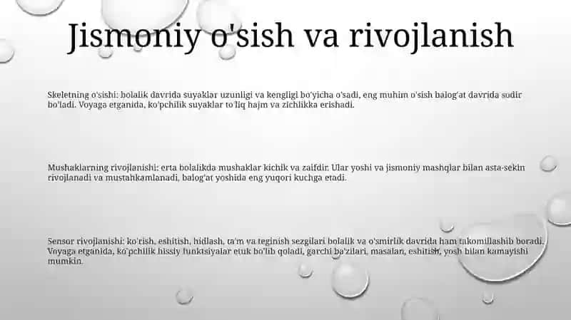 Bolalar Va OʻSmirlarning Jismoniy Sifatlarini Rivojlantirish 2