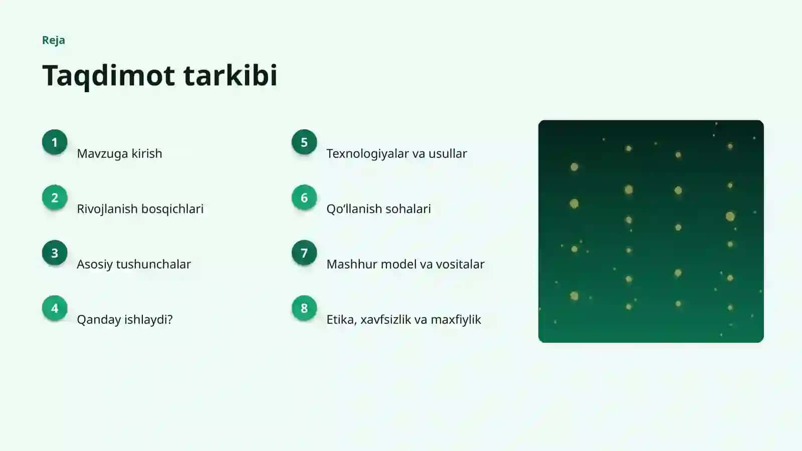 SUNʼIY INTELLEKT • PROFESSIONAL TAQDIMOT 2