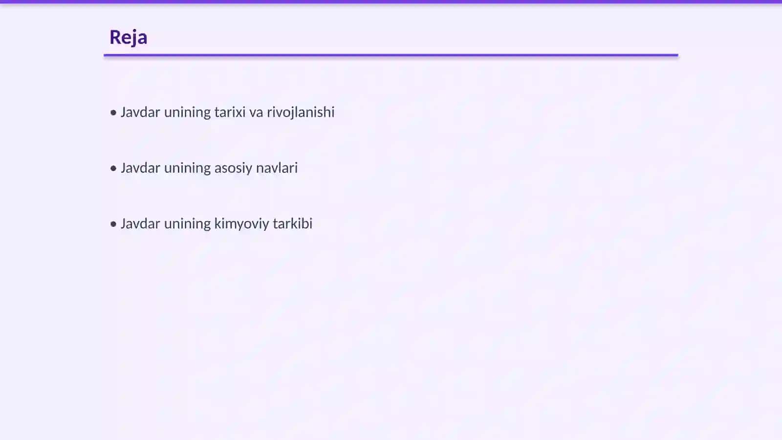 Javdar unining navlari va tahlil usullari 2