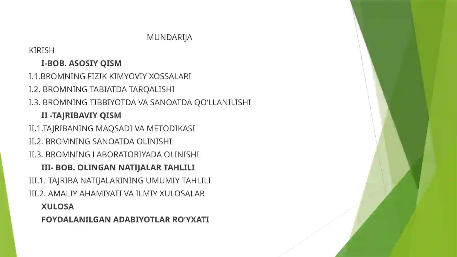 Bromning olinishi: Fizik va kimyoviy xossalari 2