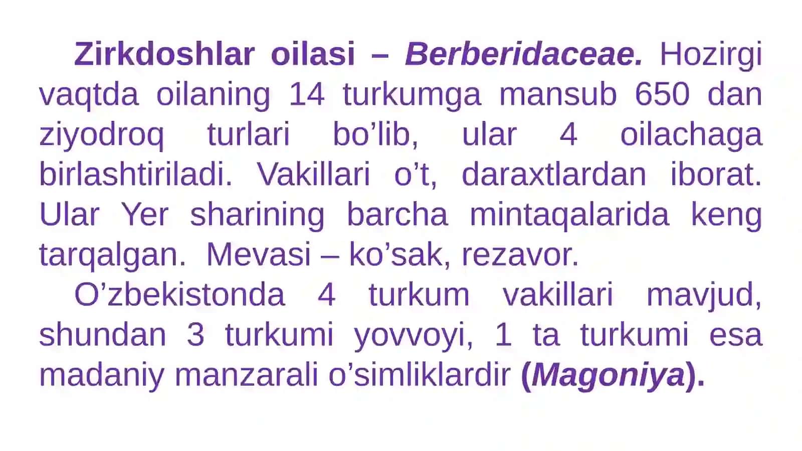 ZIRKDOSHLAR VA NARGISDOSHLAR OILALARI 2
