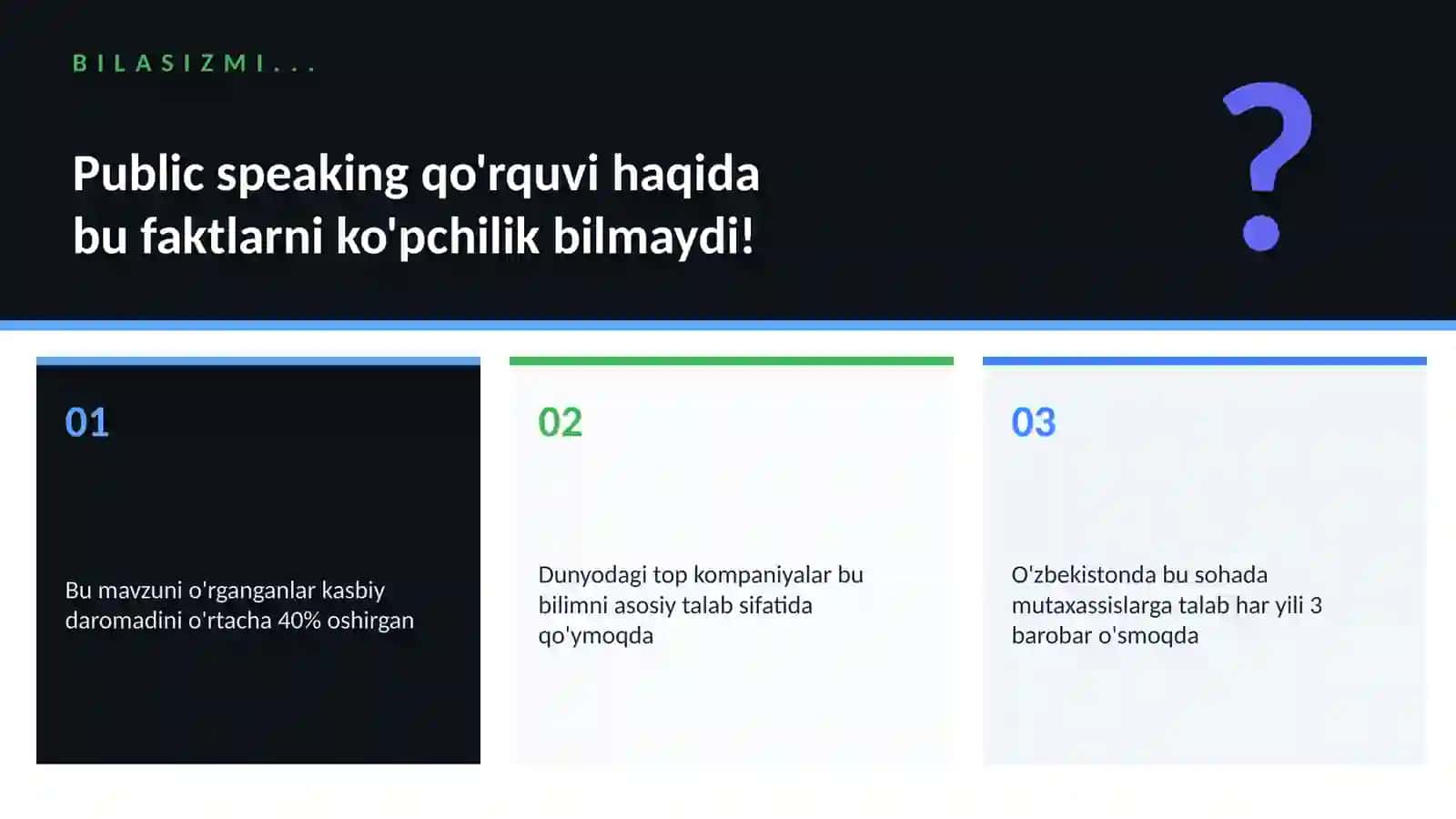 Public speaking qo'rquvi 2