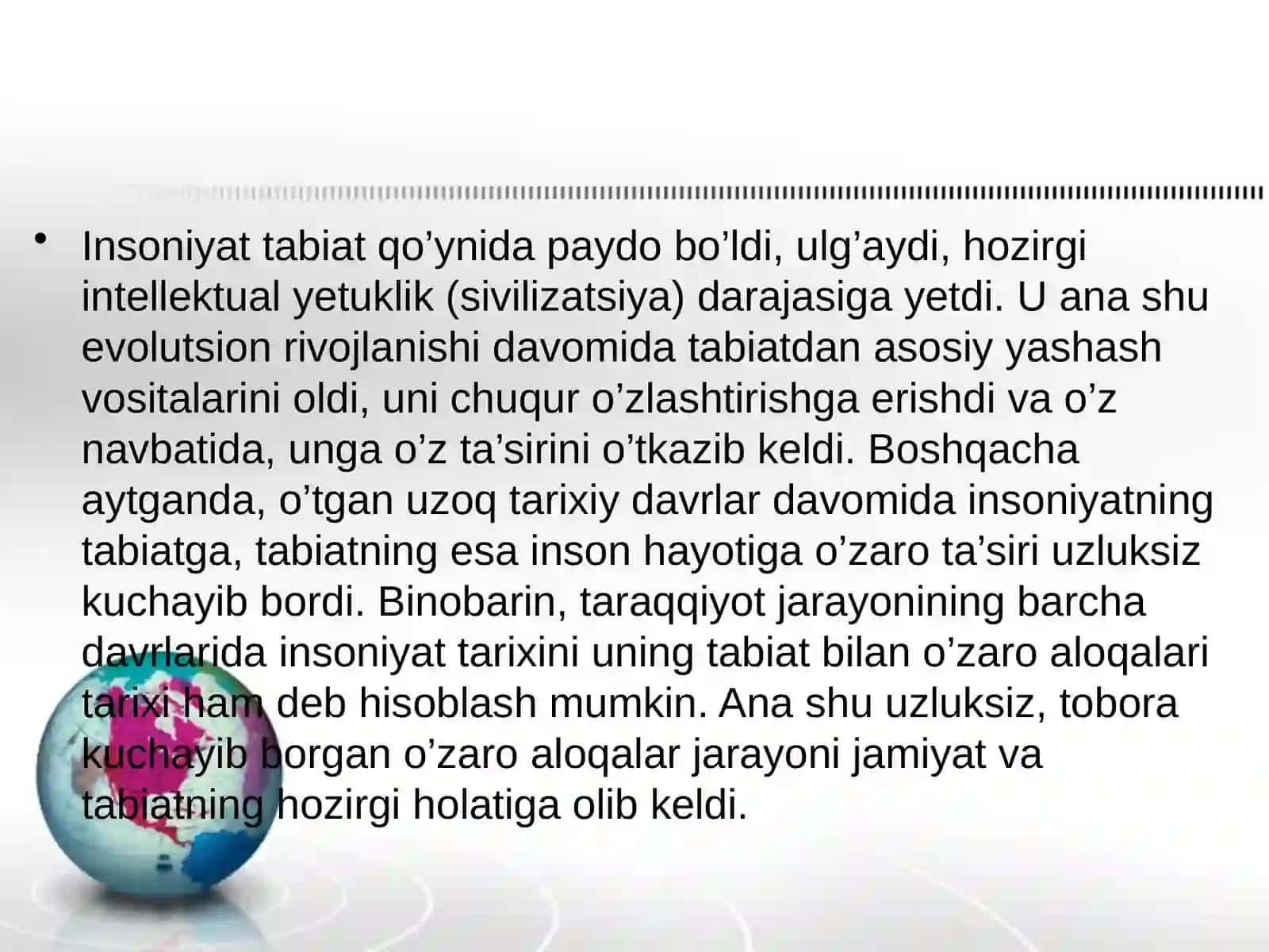 O’zbekiston Respublikasining yerlari va ularning ekologik holati 2