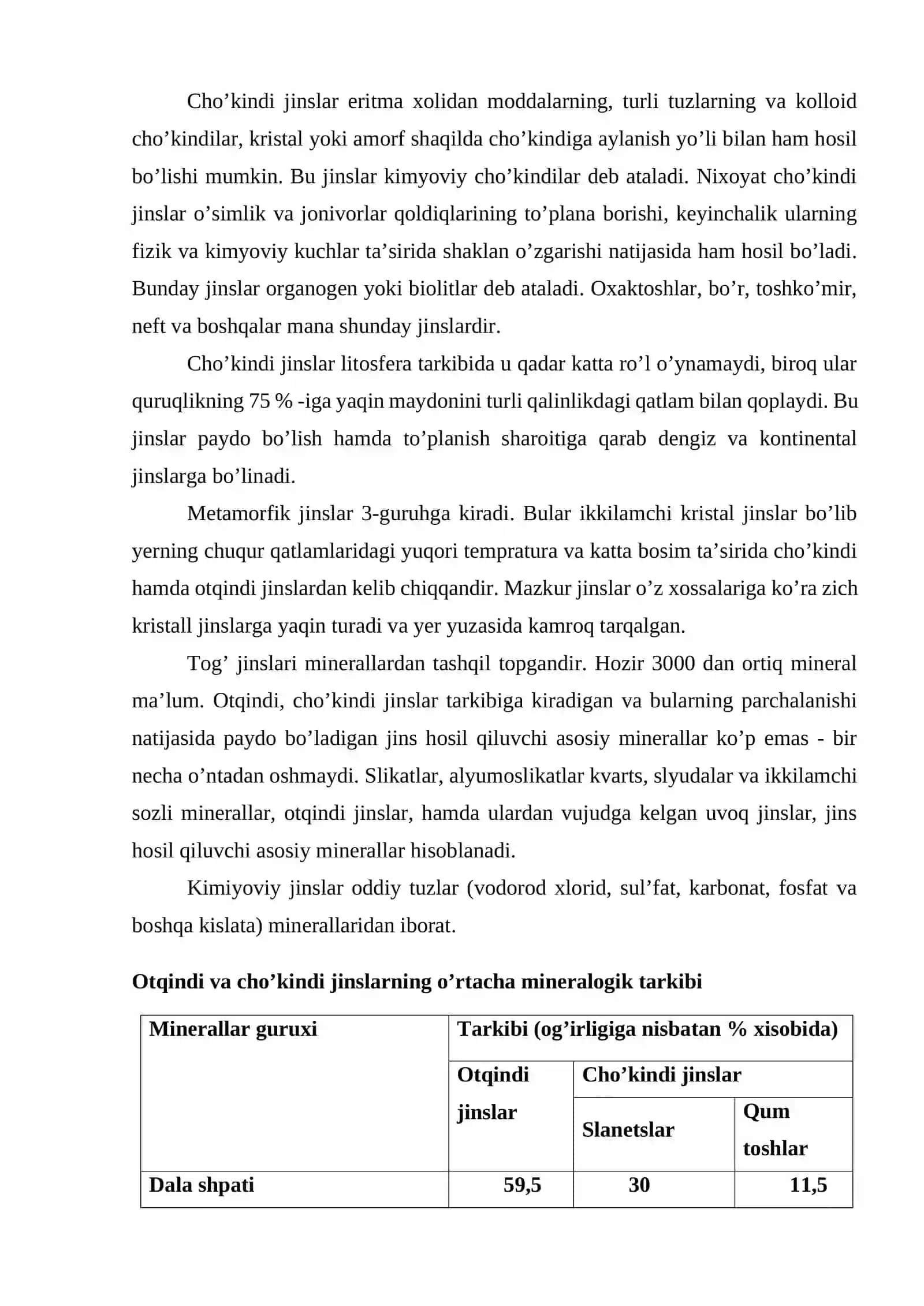 LITOSFERANING TARKIBI 2