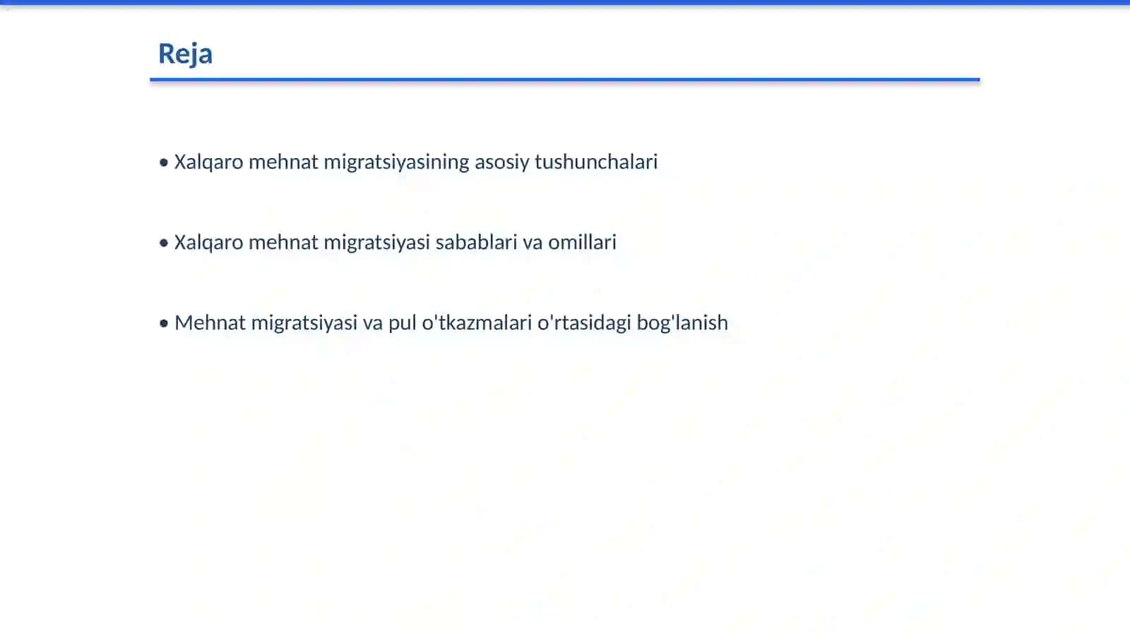 Xalqaro mehnat migartsiyasi va pul o’tkazmalari 2