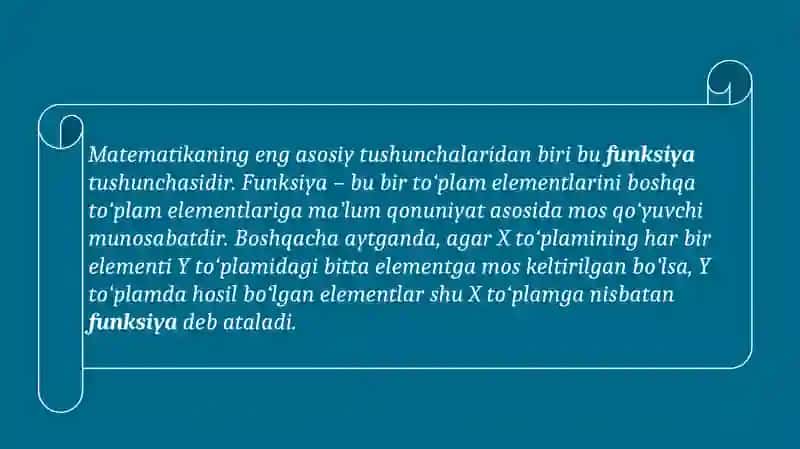 Funksiyalar ustida arifmetik amallar 2
