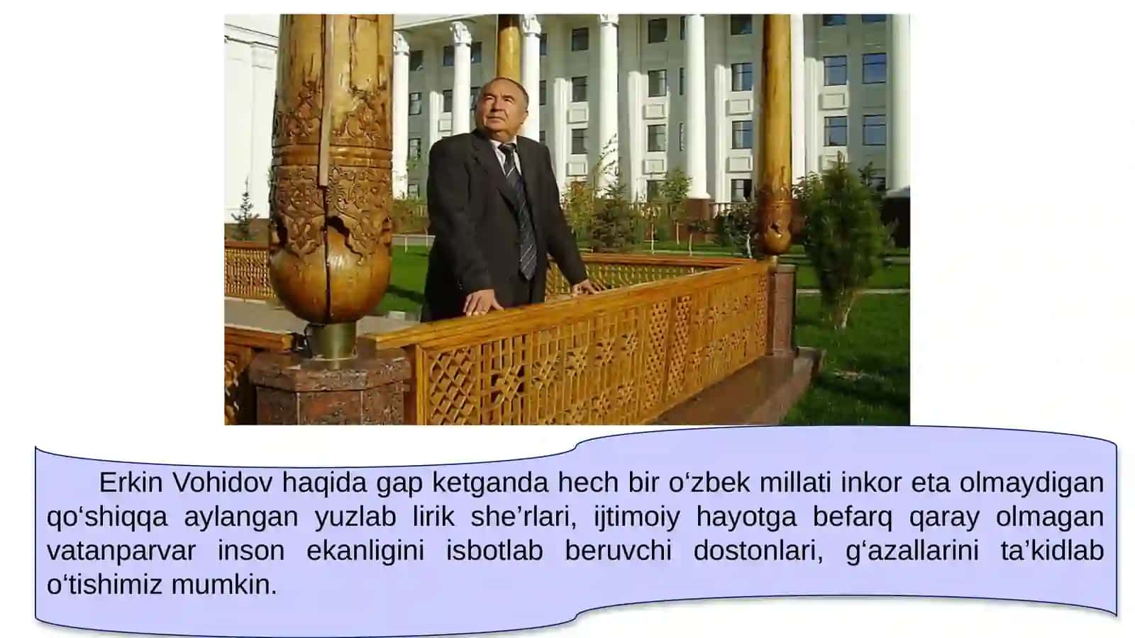 Erkin Vohidovshe’riyati 2
