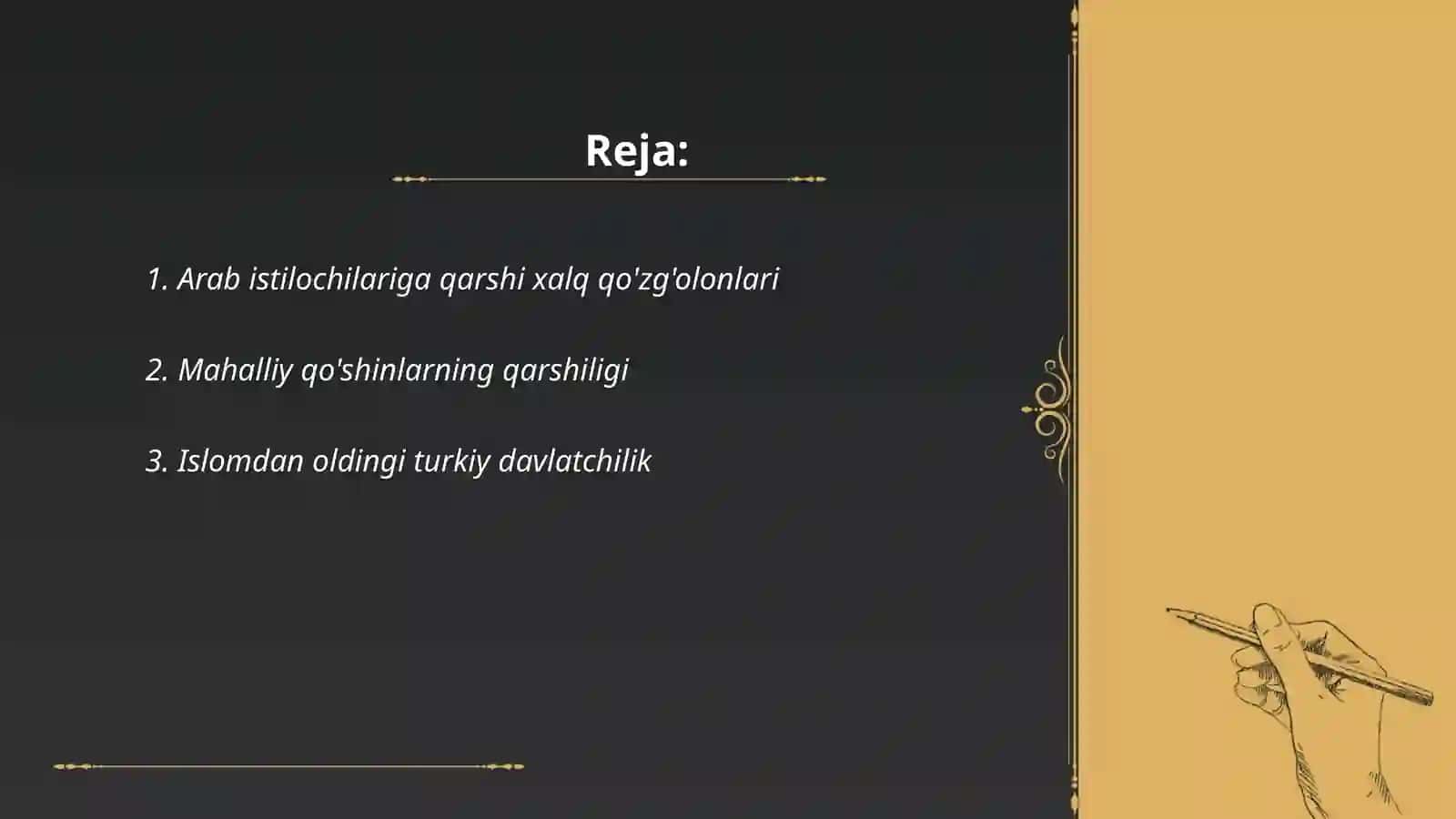 Arab istilochilariga qarshi xalq harakatlari 2