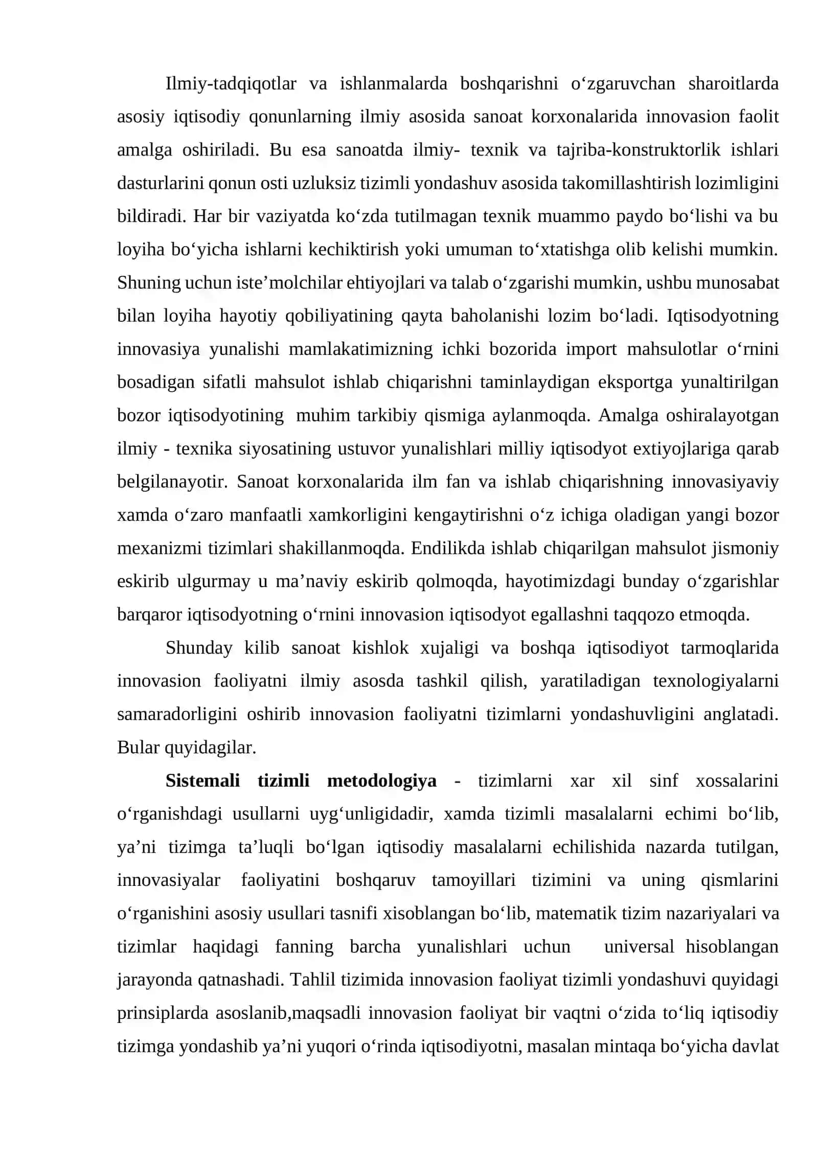 Innovasion iqtisodiyotning ilmiy-uslubiy asoslari 2