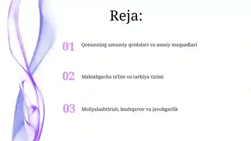 O'zbekiston Respublikasining Maktabgacha Talim va Tarbiya To'g'risidagi Qonuni 2