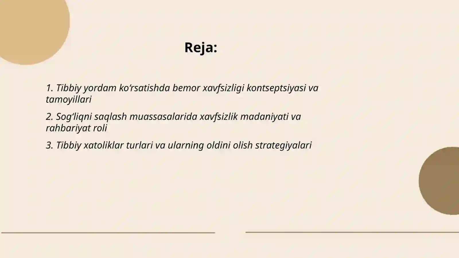 Tibbiyot muassasalarida tibbiy yordam ko'rsatilishi xavfsizligini ta minlash muammosi va uning ahamiyati 2