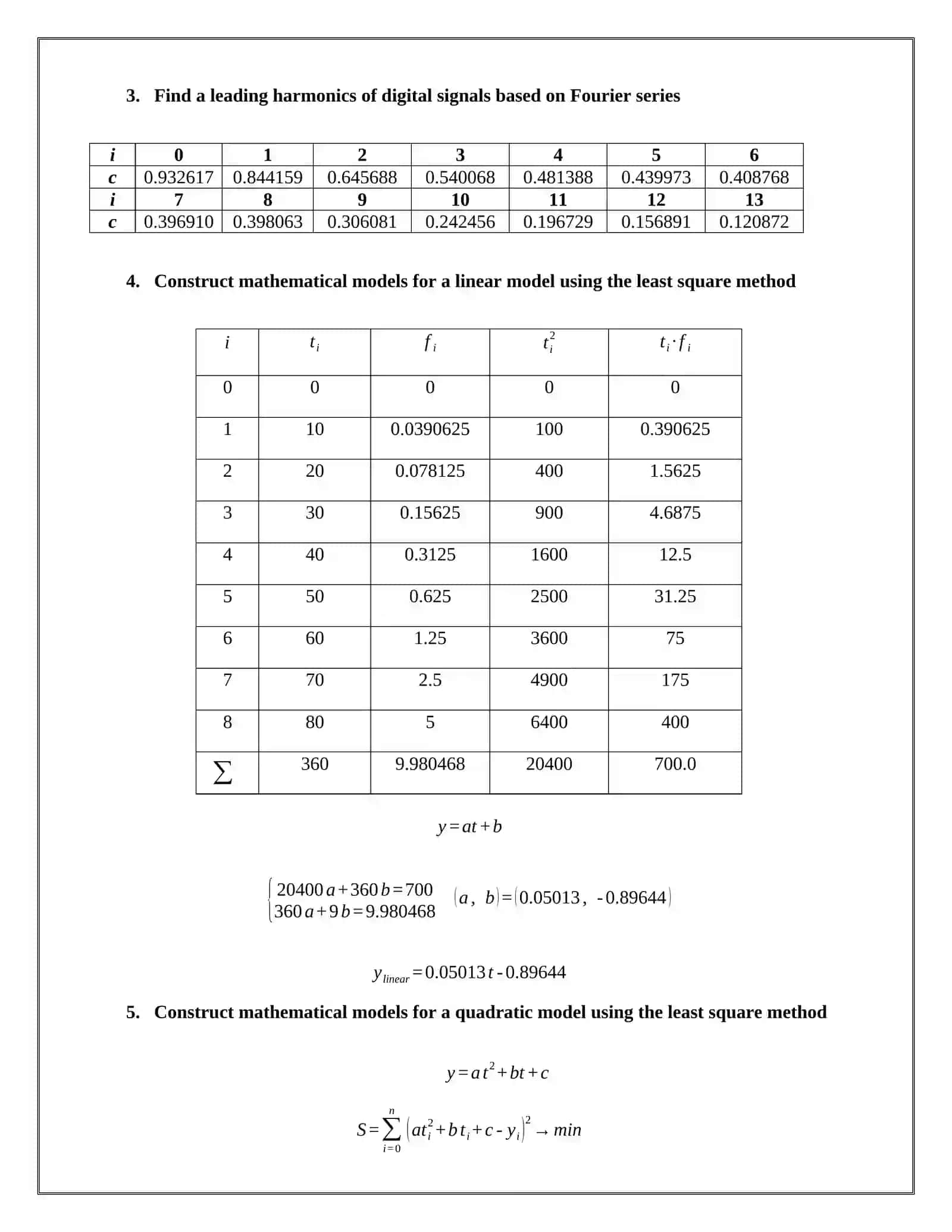 Preliminary calculations 2