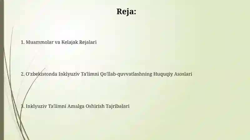 O'zbekistonda Inklyuziv Ta'limni Qo'llab-quvvatlashning Huquqiy Asoslari 2